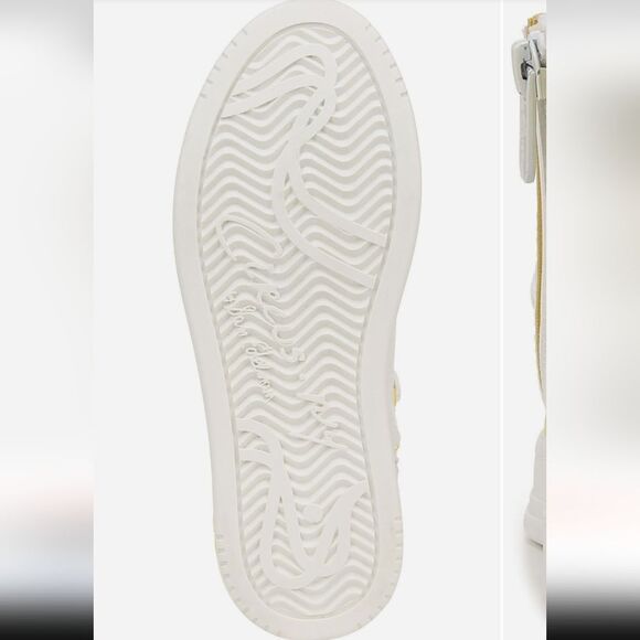 Yellow and White High-Top Sneakers - Picture 5 of 11